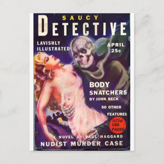 Saucy Detective Postkarte (Vorderseite)