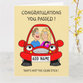 Saucy hat gerade die Testkarte bestanden Karte (Gelbe Blume)