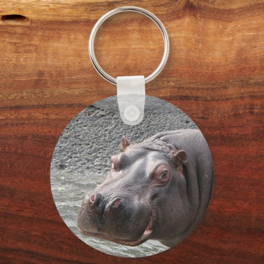 Saucy Hippo! Schlüsselanhänger (Vorderseite)