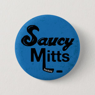 Saucy Mitt-Hockey-Flair Button