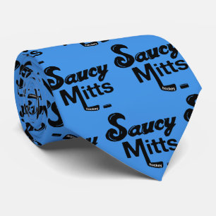 Saucy Mitt-Hockey-Krawatten-Blau Krawatte