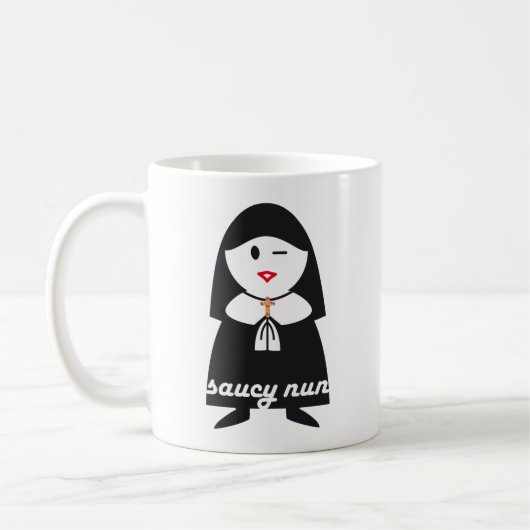 Saucy Nonnen-Tasse Kaffeetasse (Links)