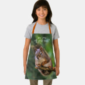 Saucy Red Eichhörnchen in der Tanne Schürze (Insitu)