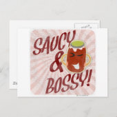 Saucy und Bossy Postkarte (Vorne/Hinten)