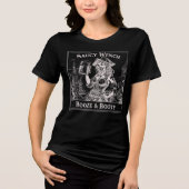 Saucy Wench Booze & Hintern T - Shirt (Vorderseite)