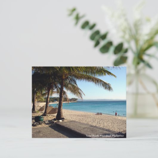 Saud Beach Postkarte (Stehend Vorderseite)