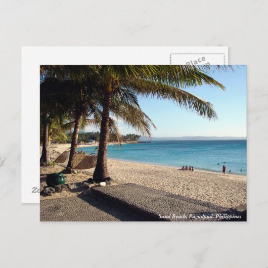 Saud Beach Postkarte (Vorne/Hinten)