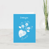 Saudade bedeutet, dass ich dir das portugiesische  karte (Vorderseite)