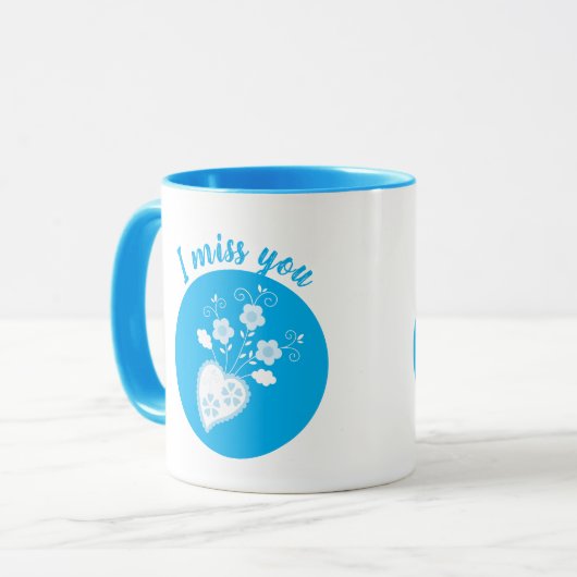 Saudade bedeutet, dass ich dir das portugiesische  tasse (Vorderseite Links)