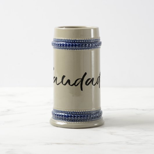 Saudade Black benutzerdefinierbar Bierglas (Mittel)