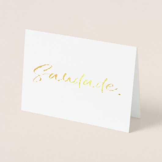 Saudade Black Gold Folienkarte (Vorderseite)