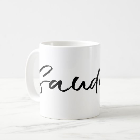 Saudade Black Kaffeetasse (Vorderseite Links)