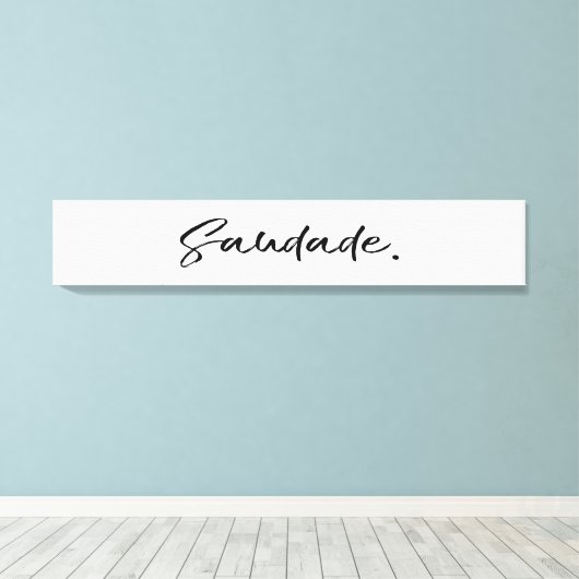 Saudade Black Leinwanddruck (Insitu (Holzboden))