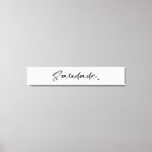 Saudade Black Leinwanddruck (Vorderseite)