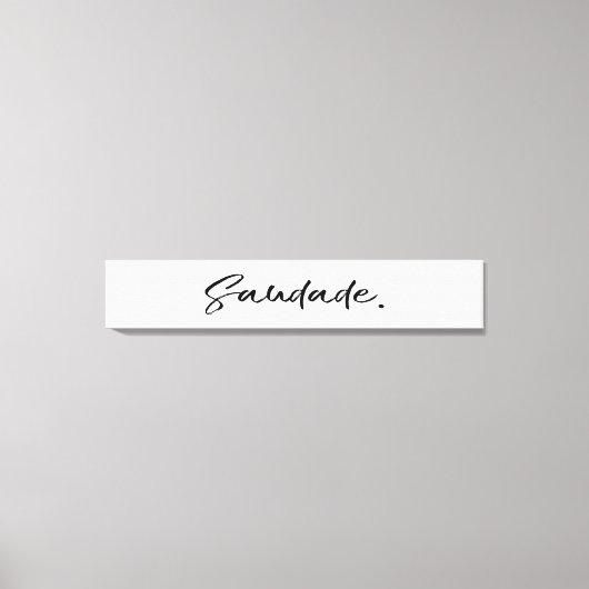 Saudade Black Leinwanddruck (Vorderseite)