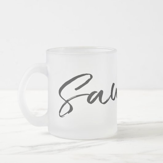 Saudade Black Mattglastasse (Links)