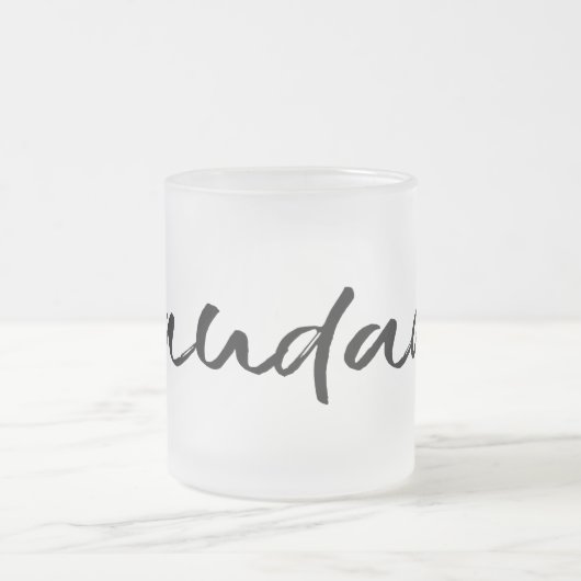 Saudade Black Mattglastasse (Mittel)