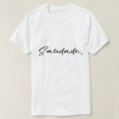 Saudade Black Unisex T-Shirt (Design vorne)