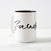 Saudade Black Zweifarbige Tasse (Vorderseite Links)