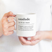 Saudade-Definition Portugiesisch Nostalgie Kaffeetasse