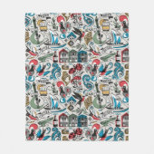 Saudade // populäre Motive aus Portugal Fleecedecke (Vorderseite)