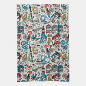 Saudade // populäre Motive aus Portugal Geschirrtuch (Vertikal)