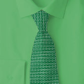 Saudi Arabia Flag Brick Pattern Krawatte