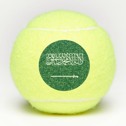 Saudi Arabia Flag Tennisbälle (Vorderseite)