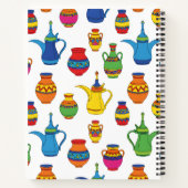 Saudi Arabian Pottery & Dallah Pattern Notizblock (Rückseite)