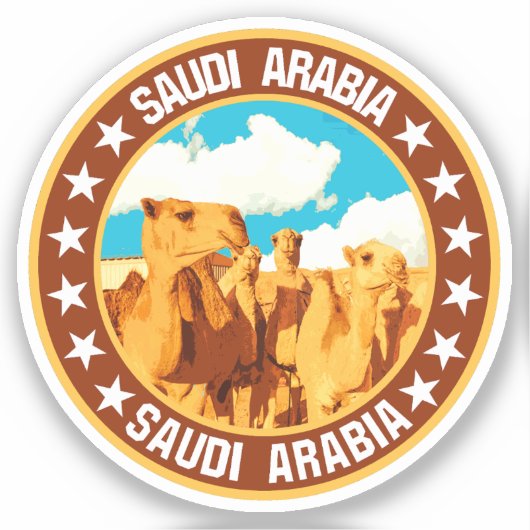 Saudi-Arabien Aufkleber (Vorderseite)