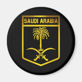 Saudi-Arabien-Emblem Magnet (Vorne)