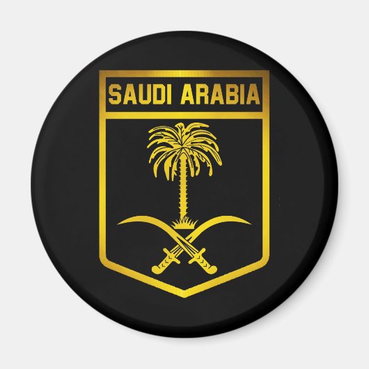 Saudi-Arabien-Emblem Magnet (Vorne)