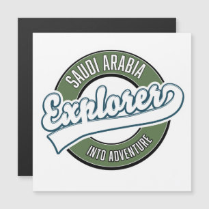 Saudi-Arabien-Entdecker in das Abenteuer-Logo Magnetkarte