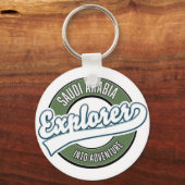 Saudi-Arabien-Entdecker ins Abenteuerlogo Schlüsselanhänger (Vorderseite)