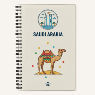 Saudi-Arabien-Erbe & Wüstenkamel-Fotoarchiv Notizblock