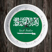Saudi-Arabien Flag Clock & Saudi-Arabien Mode /Des Runde Wanduhr