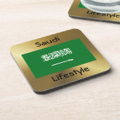 Saudi-Arabien Flag+Untersetzer Untersetzer (Linke Seite)