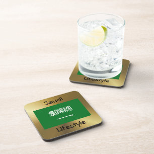 Saudi-Arabien Flag+Untersetzer Untersetzer