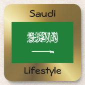 Saudi-Arabien Flag+Untersetzer Untersetzer (Vorderseite)