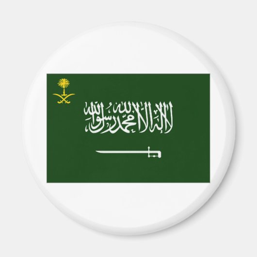 Saudi-Arabien-Flagge Alt2 Magnet (Vorne)