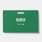 Saudi-Arabien-Flagge Ausweis (Rückseite)