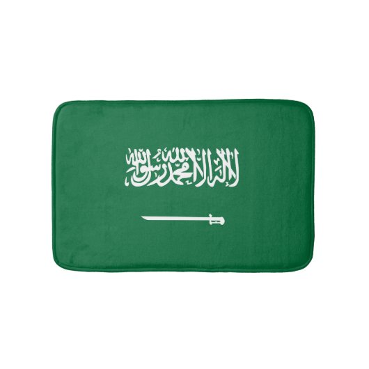 Saudi-Arabien-Flagge Badematte (Vorderseite)