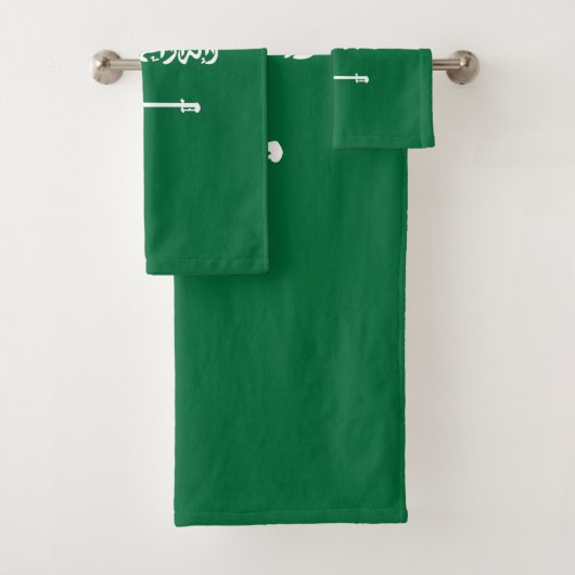 Saudi-Arabien-Flagge Badhandtuch Set (Insitu)