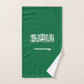 Saudi-Arabien-Flagge Badhandtuch Set (Handtuch)
