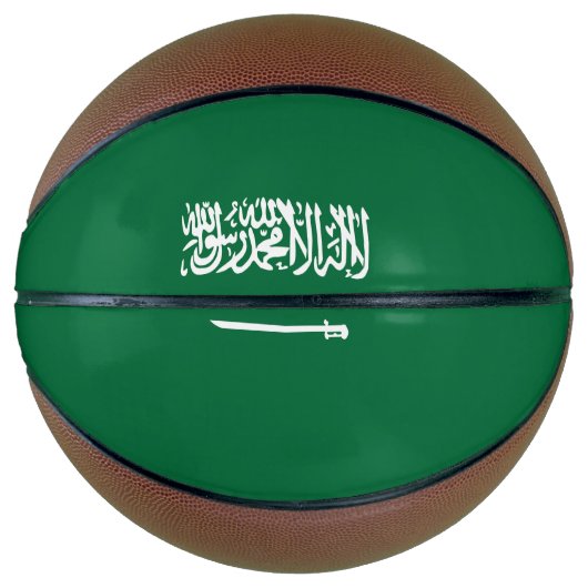 Saudi-Arabien-Flagge Basketball (Vorderseite)