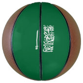 Saudi-Arabien-Flagge Basketball (Vertikal)