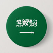 Saudi-Arabien-Flagge Button (Vorderseite)