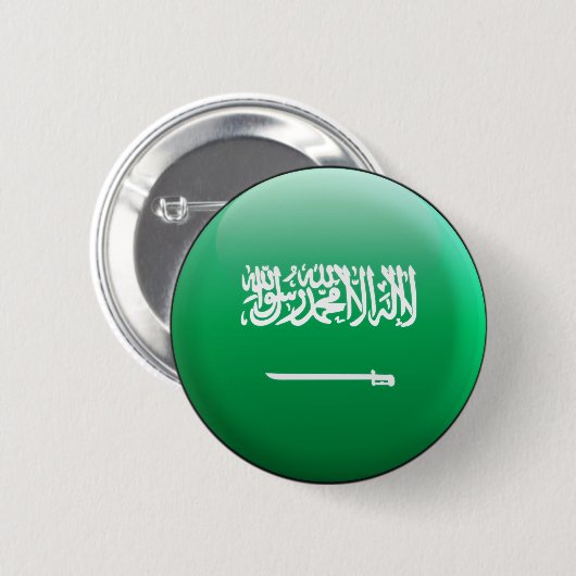 Saudi-Arabien Flagge Button (Vorne & Hinten)
