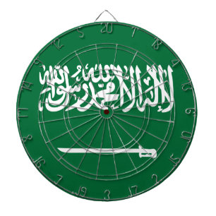 Saudi-Arabien-Flagge Dartscheibe