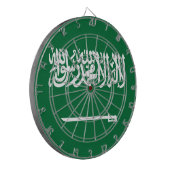 Saudi-Arabien-Flagge Dartscheibe (Vorderseite Links)